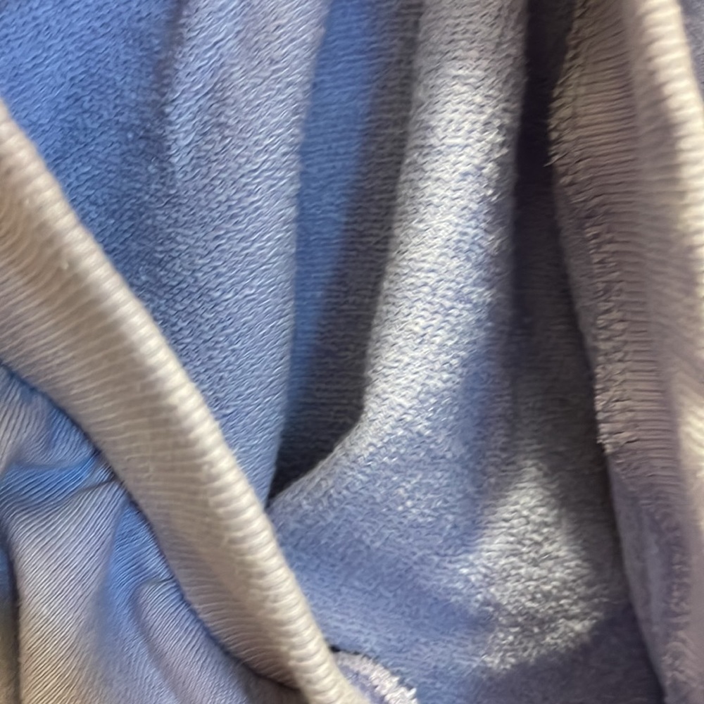 Purple crew neck line with an embroidered love on it - Picture 3 of 5